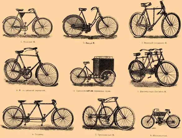 les types de bicyclettes en bois